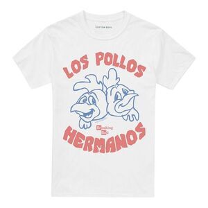 Breaking Bad Unisex Adult Los Pollos Hermanos T-Shirt / White